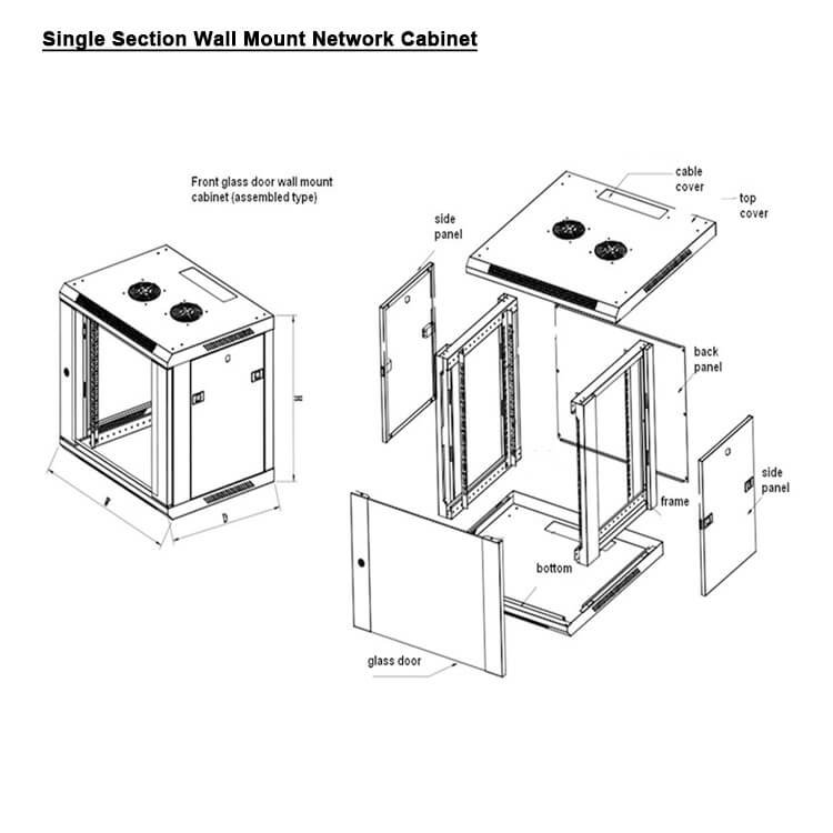 9u server rack dimensions